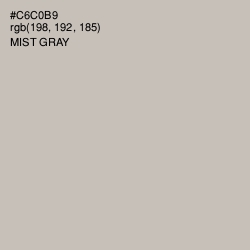 #C6C0B9 - Mist Gray Color Image